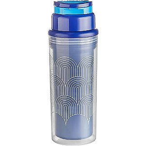 Garrafa Plástica Duo Geometrica 500ML Parede Dupla