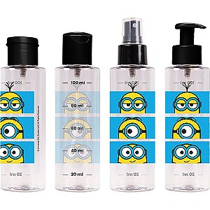 Organizador Minions KIT Viagem 4 Peças 100ML
