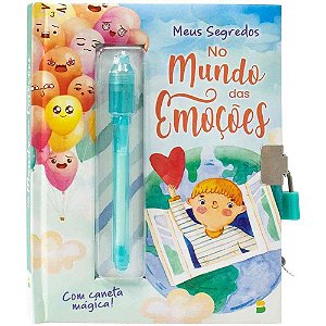 Diário Mundo das Emoções com Cadeado 104 Peças