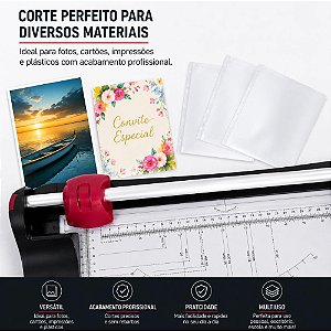 Guilhotina Refiladora PC-TR420V para 10 Folhas A4