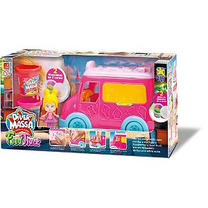 Massa para Modelar Criativa Food TRUCK Boneca com Massinha