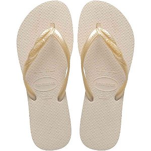 Chinelo Havaianas Feminino Fantasia II 39/0 Bege Palha PAR