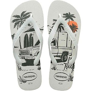 Chinelo Havaianas Masculino Aloha 41/2 BRANCO/VERDE PAR