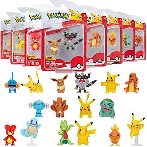 Miniatura Colecionável Pokemon Figuras de Batalhas (S
