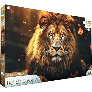 QUEBRA-CABEÇA Cartonado Rei da Savana 1000 Peças