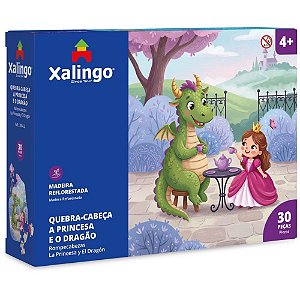QUEBRA-CABEÇA Madeira a Princesa e o Dragao 30 Peças