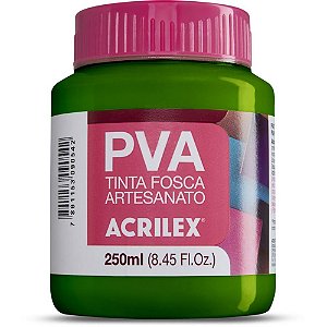 Tinta PVA 250ML. Verde Musgo Pacote com 03