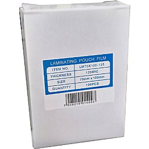 Plástico para Plastificação Pouch FILM Titulo 70X100 (0,05 Conjunto 100