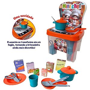 Brinquedo para Montar Kidverte Mini CHEF 16 Peças