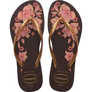 Chinelo Havaianas Feminino SLIM Organic 37/8 Cafe PAR