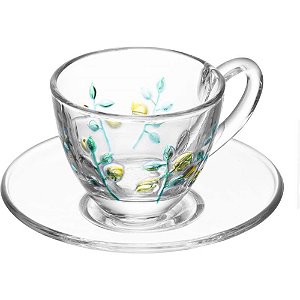 Xícara CHÁ Siciliano Crista 180ML 1 Conjunto