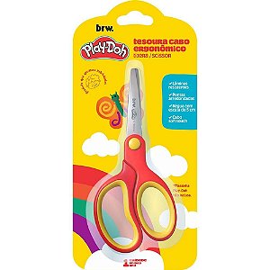 Tesoura Escolar PLAY-DOH Ergonômica 13CM