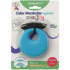Mordedor e Chocalho Color JOY Colar Mordedor Blister