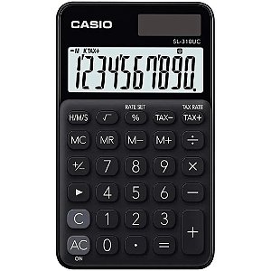 Calculadora de Bolso 10 DIG. Preta SOL.BAT.FUN.H/TX