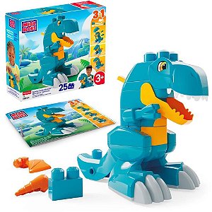 Mega BLOKS Monte e Ataque Dino 3EM1 22PCS
