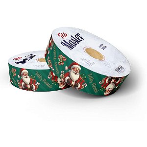 Fita Poli Decorada 32MMX100M Doce Natal