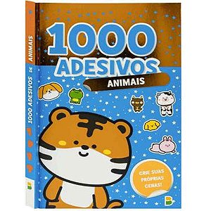 Livro com Adesivos 1000 Adesivos Animais 15X21 48