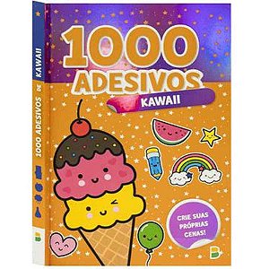 Livro com Adesivos 1000 Adesivos Kawaii 15X21 48P
