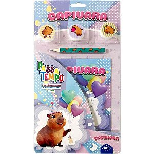 Livro Brinquedo Ilustrado Passatempo Capivara 5 Peças