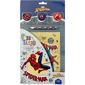 Livro Brinquedo Ilustrado Passatempo SPIDER-MAN 11 Peças