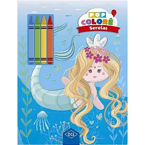 Livro Infantil Colorir POP Colore Sereias