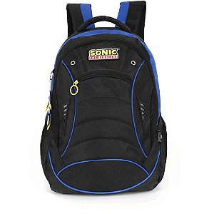 Mochila Sonic G Preta com Compartimento Notebook