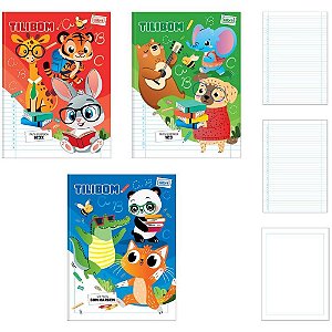Caderno Caligrafia Tilibom 60 Folhas Verm.pauta 123X Pacote com 10