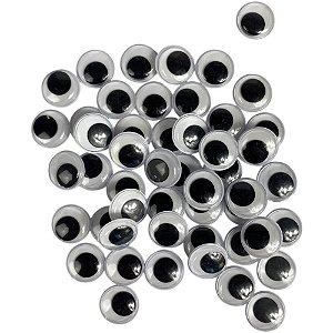 Artesanato OLHO Móvel 15MM Preto Pacote com 50