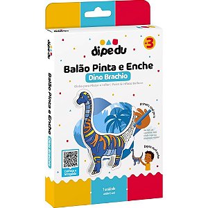 Brinquedo para Colorir Dipedu Balão Pinta e ENCHE DIN Blister