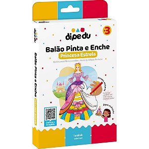 Brinquedo para Colorir Dipedu Balão Pinta e ENCHE PRI Blister (7908704516267)