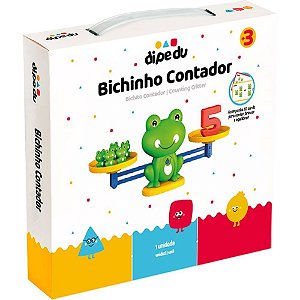 Brinquedo Pedagógico Dipedu Bichinho Contador Blister
