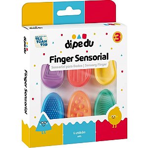 Brinquedo Pedagógico Dipedu Finger Sensorial com 06 P Blister