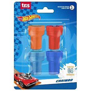 Carimbo Pedagógico HOT Wheels 4 Modelos Blister com 04