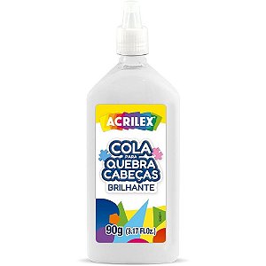 Cola para Quebra Cabeça Fosca 90G. Pacote com 04