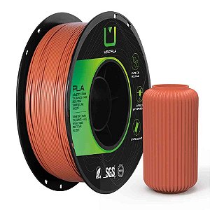 Filamento 3D PLA Marrom Terracota 1 Kilo Rolo