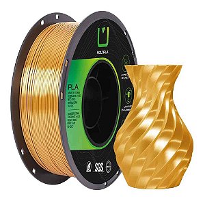 Filamento 3D PLA SILK Ouro Envelhecido 1 KI Rolo