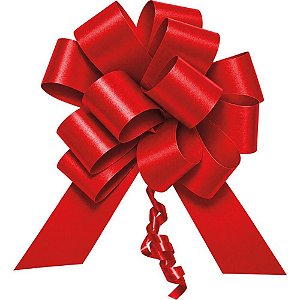 Laço Pronto Liso 31MMX1,26M Vermelho PLUS Pacote com 20