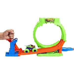 Hot Wheels Monster TRUCKS Pista Caos Multantes com Slime