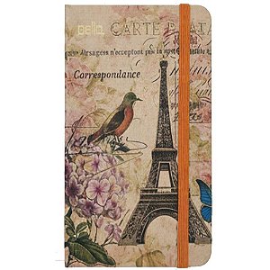 Caderneta Paris Giftnote 96 Folhas 14X8CM