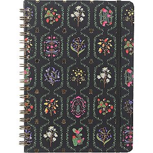 Caderno 01X1 Cp.dura Colegial Jardim Preto 80F
