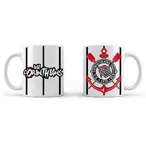 Caneca Decorada Corinthians Porcelana 300ML