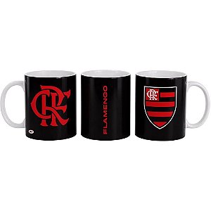 Caneca Decorada Flamengo Porcelana 300ML