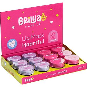 Maquiagem e Beleza Brilhae LIP MASK Heartful 7G. Display com 12