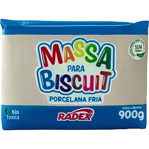 Massa de Porcelana Fria Biscuit 900G. Natural