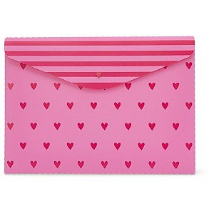 Pasta Envelope A4 Amorella com Botão Pacote com 05