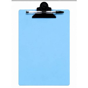 Prancheta Plástica Pranclip A4 Prend.plast.azul