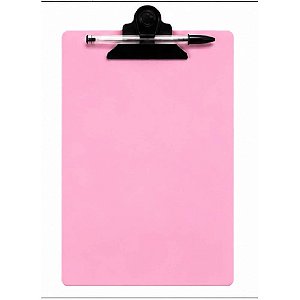 Prancheta Plástica Pranclip A4 Prend.plast.rosa