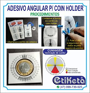 Adesivo para Coin Holder Angular 29 mm