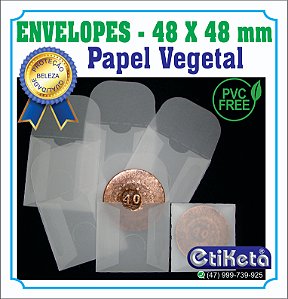 ENVELOPES VEGETAL Moedas