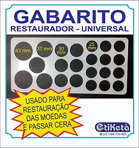 GABARITO ACRILICO